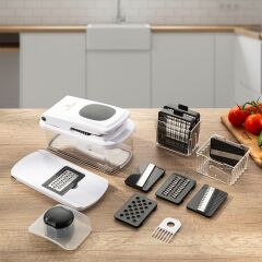 Emsan Smart Hazneli Doğrayıcı Beyaz 10 Parça