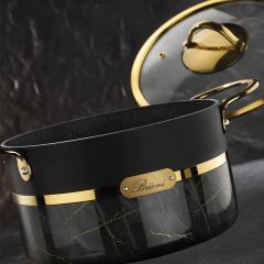 Brioni Selection Plus 24 Cm Derin Tencere - Siyah