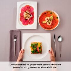 Karaca Red Carpet Collection Fine Pearl Extra Nish 58 Parça 12 Kişilik Yemek Takımı Platin