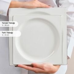 Karaca Red Carpet Collection Fine Pearl Extra Nish 58 Parça 12 Kişilik Yemek Takımı Platin