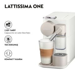 Nespresso F121 Latissima One Süt Çözümlü Kahve Makinesi Beyaz