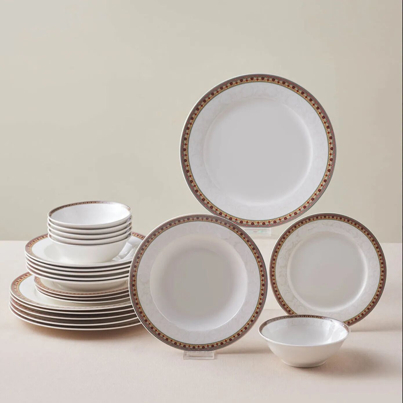 Karaca Elegance Bone Suzan 24 Parça 6 Kişilik Yemek Takımı