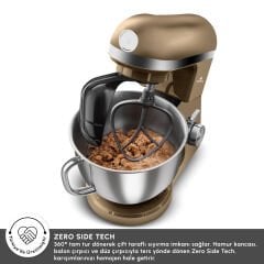 Karaca Mastermaid Chef Pro Çift Kollu Hamur Yoğurma Makinesi Walnut Brown 1750 W 5L