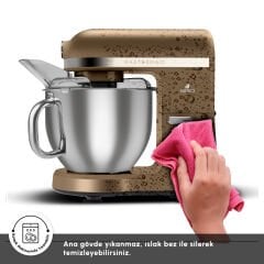 Karaca Mastermaid Chef Pro Çift Kollu Hamur Yoğurma Makinesi Walnut Brown 1750 W 5L