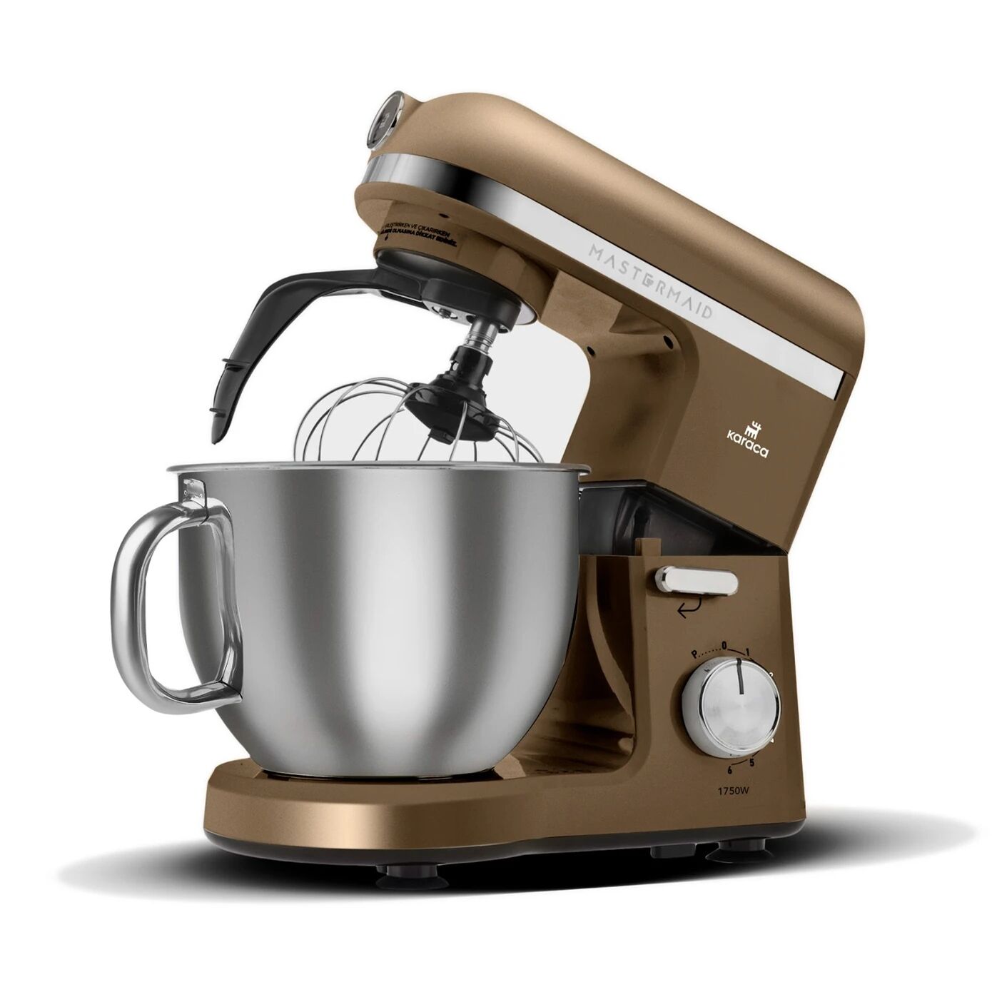 Karaca Mastermaid Chef Pro Çift Kollu Hamur Yoğurma Makinesi Walnut Brown 1750 W 5L