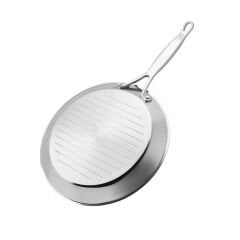 Karaca Powersteel 3Ply 316+ İndüksiyon Tabanlı Çelik Grill Tava 28 Cm
