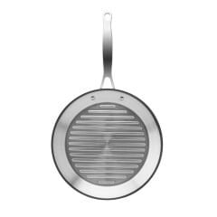 Karaca Powersteel 3Ply 316+ İndüksiyon Tabanlı Çelik Grill Tava 28 Cm