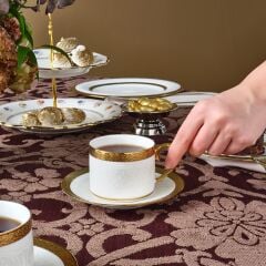 Karaca Royal Bone Victoria 2 Kişilik Çay Fincan Takımı