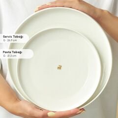 Karaca Stream Bone Sirius Gold Logo 53 Parça 12 Kişilik Yemek Takımı