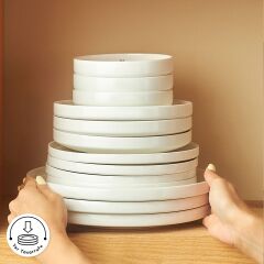 Karaca Stream Bone Sirius Gold Logo 53 Parça 12 Kişilik Yemek Takımı