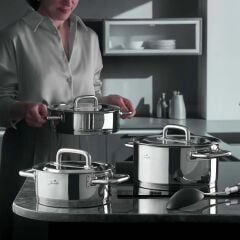 Jumbo Metalix 14 Parça Çelik Çeyiz Seti (Metalix 8 Parça Çelik Tencere Seti-Metalix Full Metal Çaydanlık-3'lü Cezve)