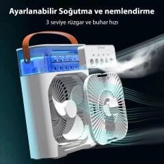 Kiwi KFAN-7655 Soğuk Buharlı Masaüstü Vantilatör
