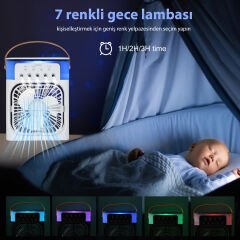 Kiwi KFAN-7655 Soğuk Buharlı Masaüstü Vantilatör
