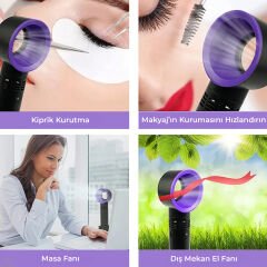 Kiwi KFAN-7610 Şarjlı Pervanesiz Taşınabilir El Fanı