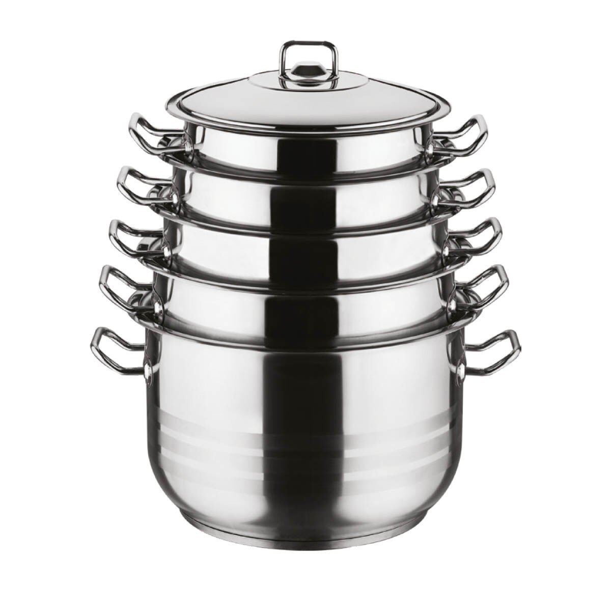 Arian Rival 10 Parça Çelik Tencere Seti