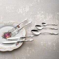 Emsan Royal 84 Parça 12 Kişilik Çatal Kaşık Bıçak Takımı Lüks Kutulu