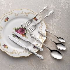 Emsan Royal 84 Parça 12 Kişilik Çatal Kaşık Bıçak Takımı Lüks Kutulu