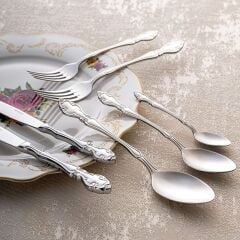 Emsan Royal 84 Parça 12 Kişilik Çatal Kaşık Bıçak Takımı Lüks Kutulu