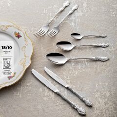 Emsan Royal 84 Parça 12 Kişilik Çatal Kaşık Bıçak Takımı Lüks Kutulu