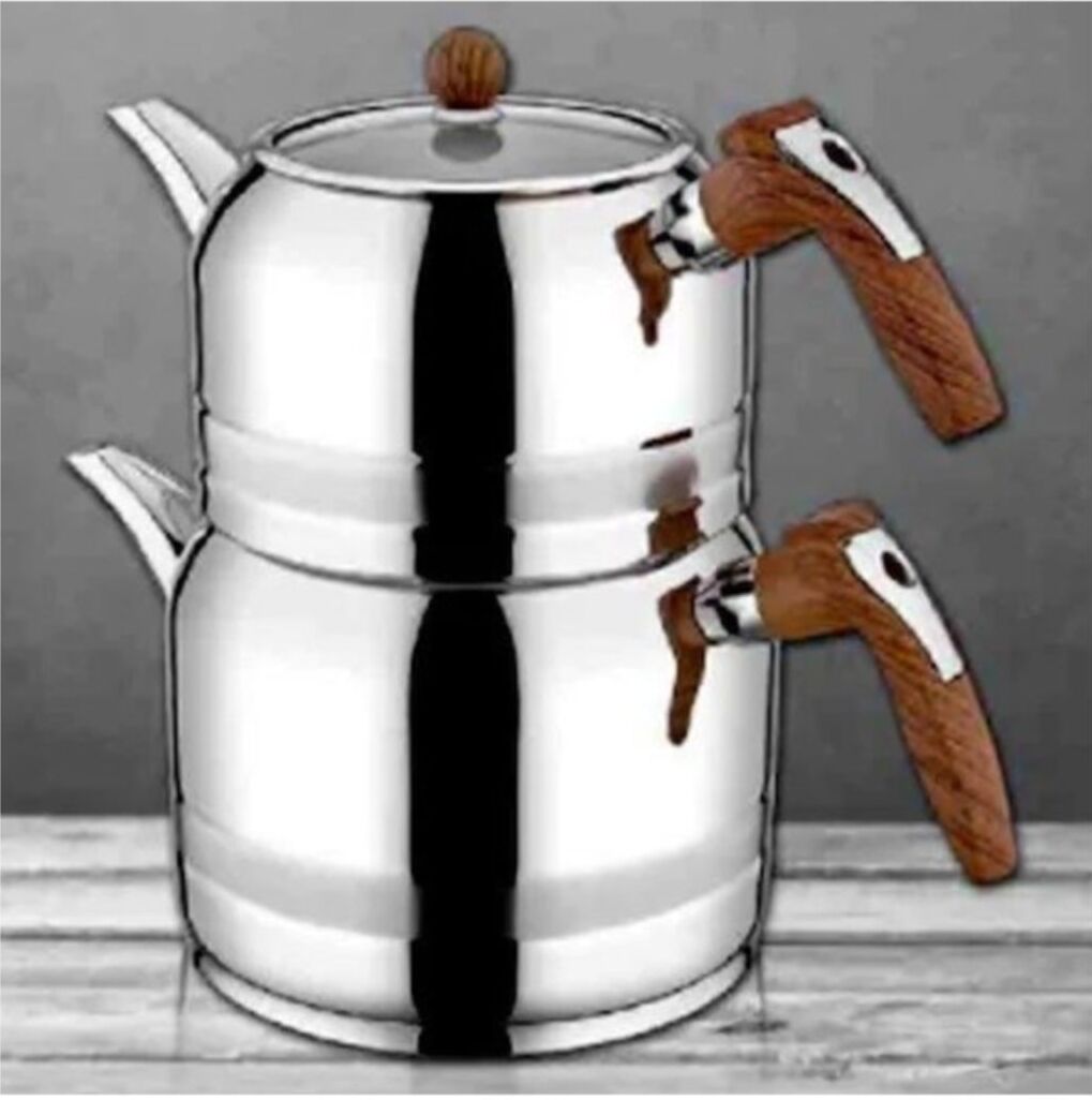 Kahramanlar Yağmur Mega Boy Çaydanlık Takımı-Ahşap