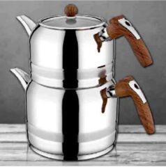 Kahramanlar Yağmur Mega Boy Çaydanlık Takımı-Ahşap