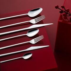 Emsan Alba 84 Parça 12 Kişilik Kutulu Çatal Kaşık Bıçak Takımı