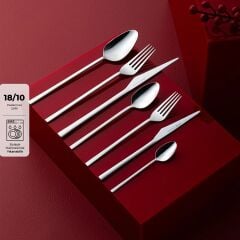 Emsan Alba 84 Parça 12 Kişilik Kutulu Çatal Kaşık Bıçak Takımı