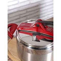 Safinox Flavia Klasik Düdüklü Tencere Renkli Kulp-8 Litre