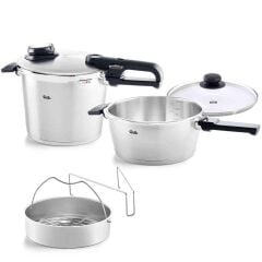 Fissler Vitavit® Premium 6+3.5 Litre Düdüklü Tencere Seti
