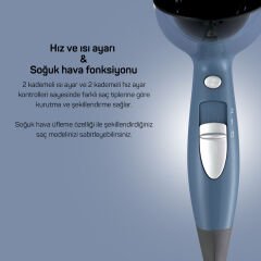 Arzum AR5014-DM Senfony Color Saç Kurutma Makinesi - Derin Mavi