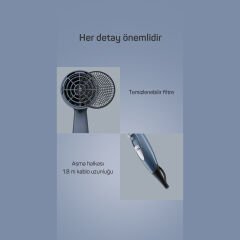 Arzum AR5014-DM Senfony Color Saç Kurutma Makinesi - Derin Mavi