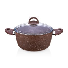Saflon SF3628GR Granit Line 28 cm Derin Tencere 7 Litre