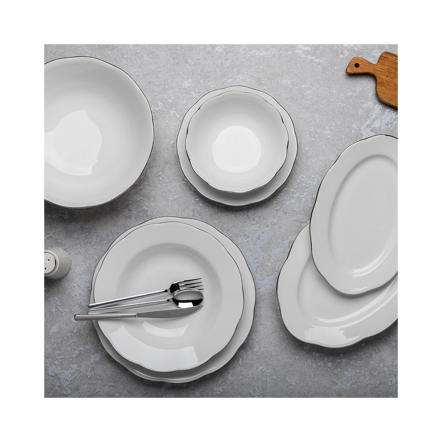 Aryıldız AR038031 Passion Silver 30 Parça Yemek Takımı