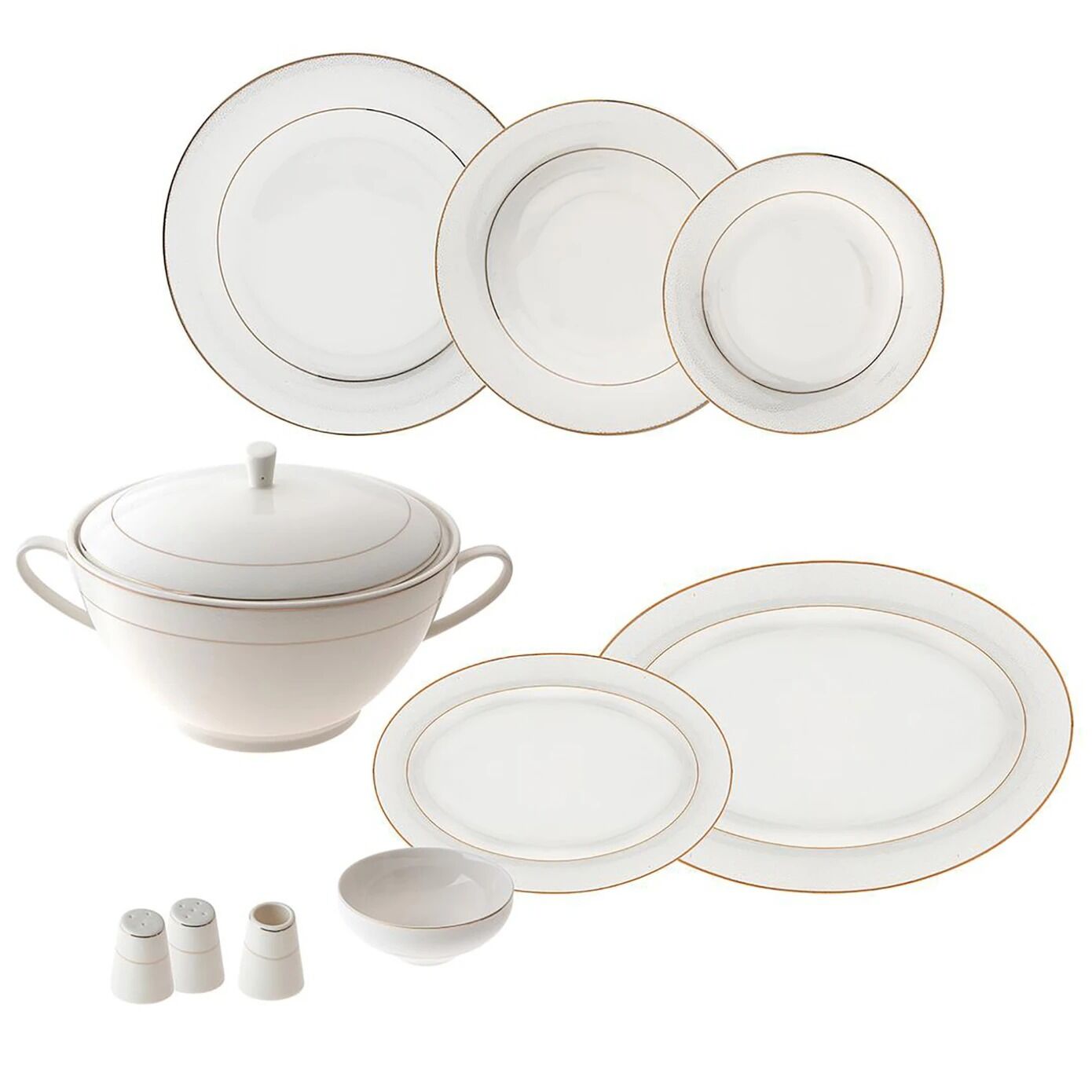 Jumbo Nora 60 Parça 12 Kişilik Yemek Takımı