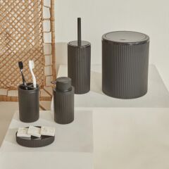 Karaca Home Mayra 5'li Banyo Seti Siyah