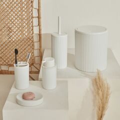 Karaca Home Mayra 5'li Banyo Seti Beyaz