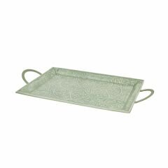 Karaca Home Donna Dekoratif Tepsi Su Yeşili 45 cm