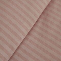 Karaca Home Josef Çizgili Saten Çift Kişilik Nevresim Takımı Pudra