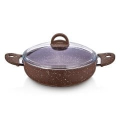 Saflon SF8630GR Granit Line 30 cm Basık Tencere 5.25 Litre