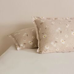 Karaca Home Daisy Bej 2'li Yastık Kılıfı Bej 50x70