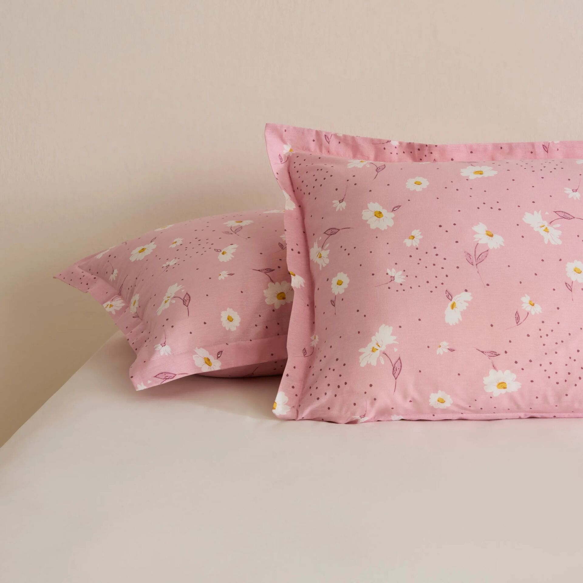 Karaca Home Daisy 2'li Yastık Kılıfı Pembe 50x70
