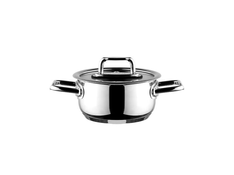 Aryıldız Colombus Metal Kulp Cam Kapak Derin Tencere - 16 Cm