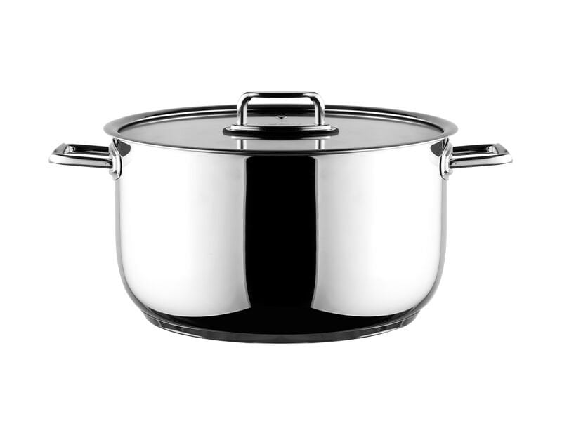 Aryıldız Colombus Metal Kulp Cam Kapak Derin Tencere - 30 Cm