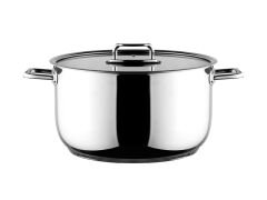 Aryıldız Colombus Metal Kulp Cam Kapak Derin Tencere - 30 Cm