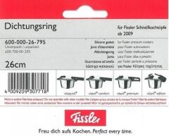 Fissler Düdüklü Tencere Orijinal Kapak Lastiği 26 cm - Yeni Model