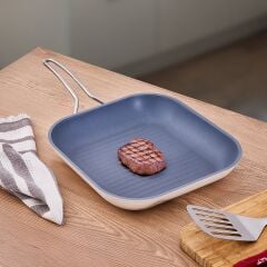 Aryıldız Colombus Crystal Metal Kulp Grill Tava - 28 Cm