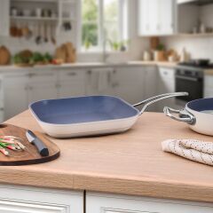 Aryıldız Colombus Crystal Metal Kulp Grill Tava - 28 Cm