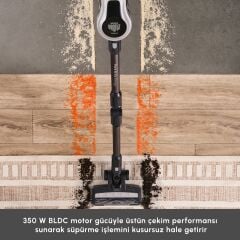 Karaca Vantuz Power Up Max Dikey Süpürge Silver