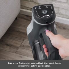 Karaca Vantuz Power Up Max Dikey Süpürge Silver