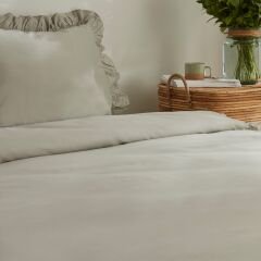 Karaca Home Pure Ruffle %100 Pamuk Çift Kişilik Nevresim Takımı Adaçayı
